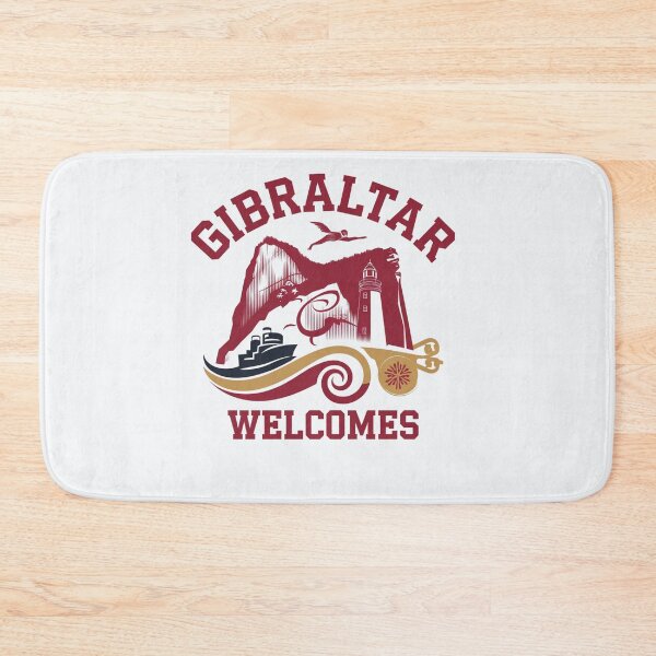 Item preview, Gibraltar Welcomes Flag Map maggot monkeys designed and sold by AnimalsDH305.
