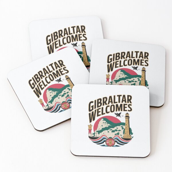 Item preview,  Gibraltar Welcomes Flag Map maggot monkeys designed and sold by AnimalsDH305.