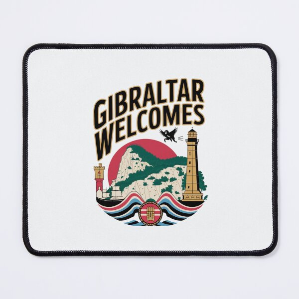 Item preview, Gibraltar Welcomes Flag Map maggot monkeys designed and sold by AnimalsDH305.