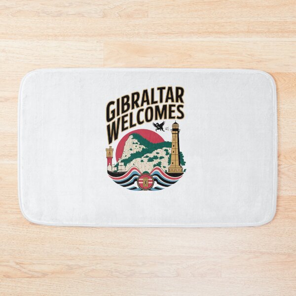 Item preview,  Gibraltar Welcomes Flag Map maggot monkeys designed and sold by AnimalsDH305.