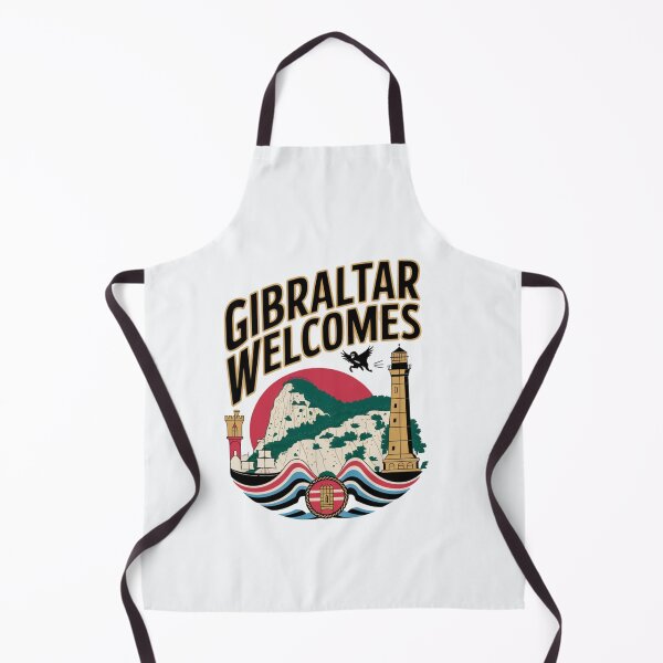 Item preview, Gibraltar Welcomes Flag Map maggot monkeys designed and sold by AnimalsDH305.
