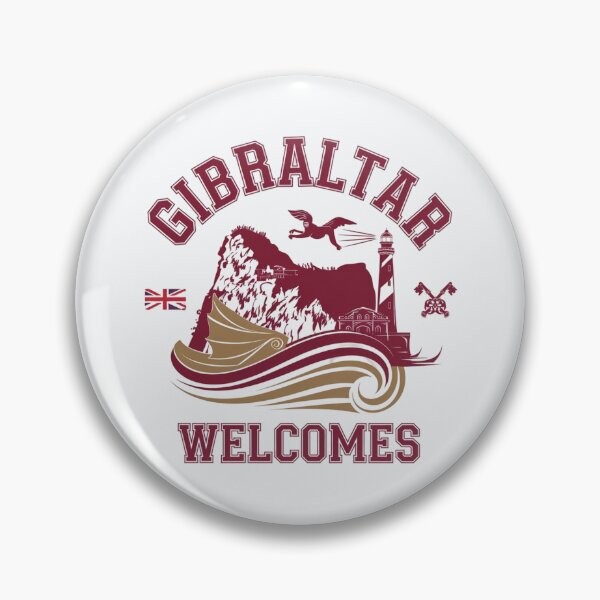 Item preview, Gibraltar Welcomes Flag Map maggot monkeys designed and sold by AnimalsDH305.