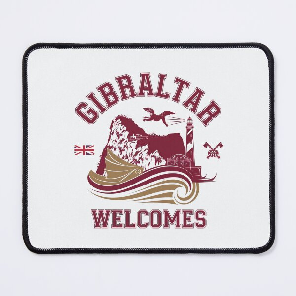 Item preview, Gibraltar Welcomes Flag Map maggot monkeys designed and sold by AnimalsDH305.