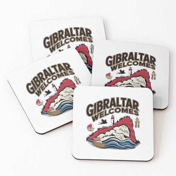 Item preview, Gibraltar Welcomes Flag Map maggot monkeys designed and sold by AnimalsDH305.