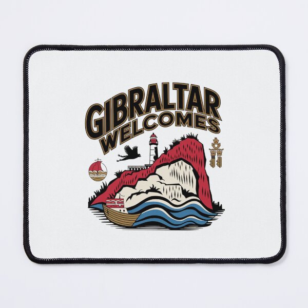 Item preview, Gibraltar Welcomes Flag Map maggot monkeys designed and sold by AnimalsDH305.