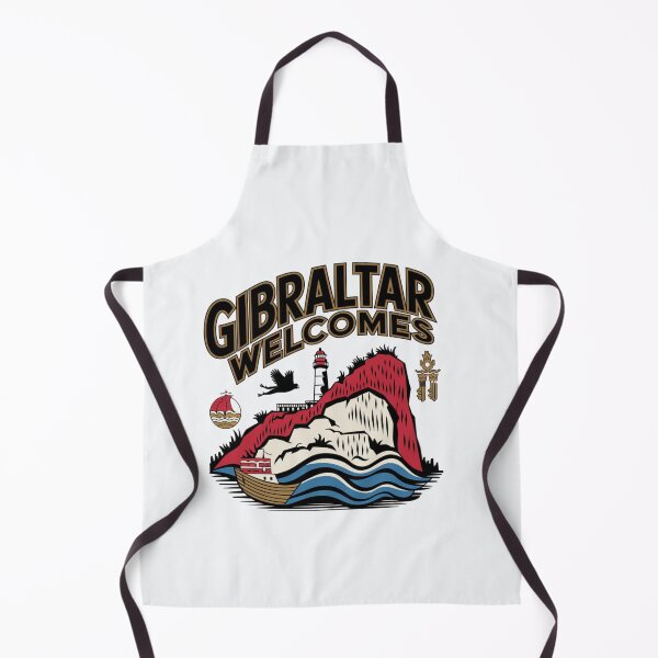 Item preview, Gibraltar Welcomes Flag Map maggot monkeys designed and sold by AnimalsDH305.