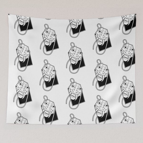 Item preview, Omamori with oni mask designed and sold by Karina Bucior.