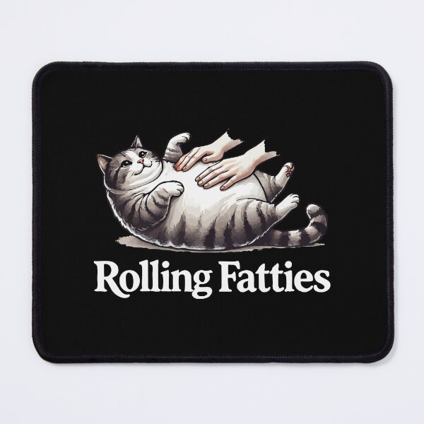 Item preview, Rolling Fatties Cat designed and sold by TomFrontierArt.