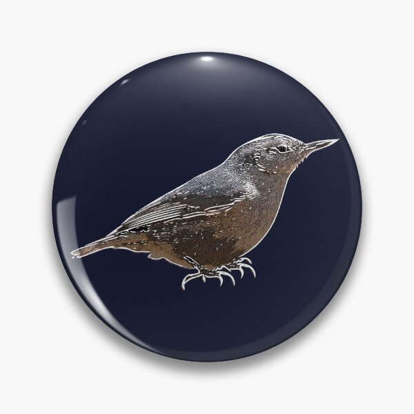 Item preview, Corsican Nuthatch White Alternate Design  designed and sold by designsasstultd.