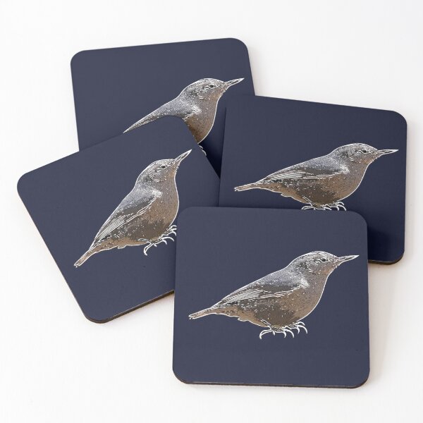 Item preview, Corsican Nuthatch White Alternate Design  designed and sold by designsasstultd.