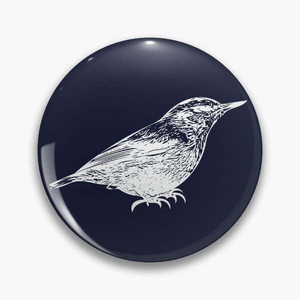 Item preview, Corsican Nuthatch White Design  designed and sold by designsasstultd.