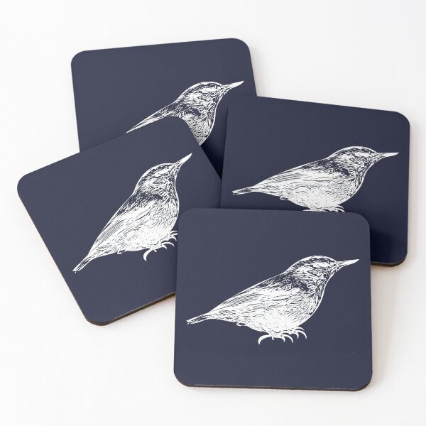 Item preview, Corsican Nuthatch White Design  designed and sold by designsasstultd.
