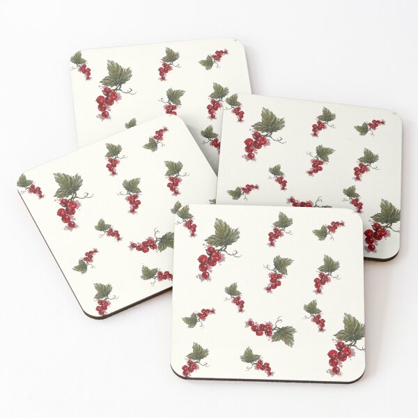 Item preview, Watercolour Red Currant Pattern with Cream background designed and sold by Cozyloft.
