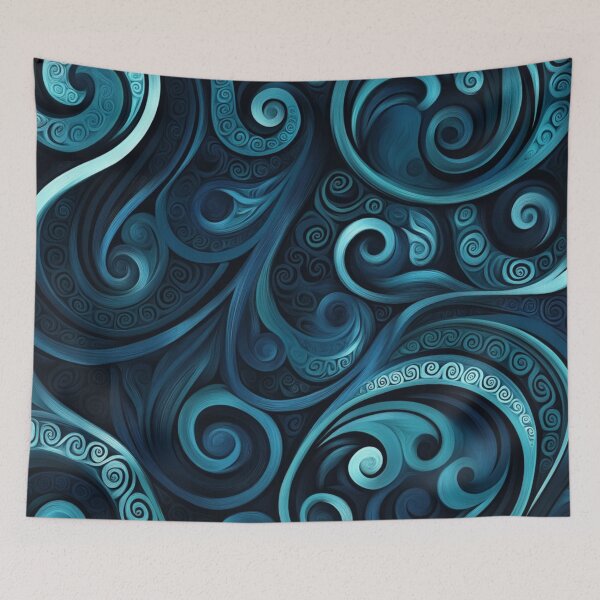 Item preview, New Zealand Paua Māori Pattern Koru Design 313 designed and sold by GrinGalore.