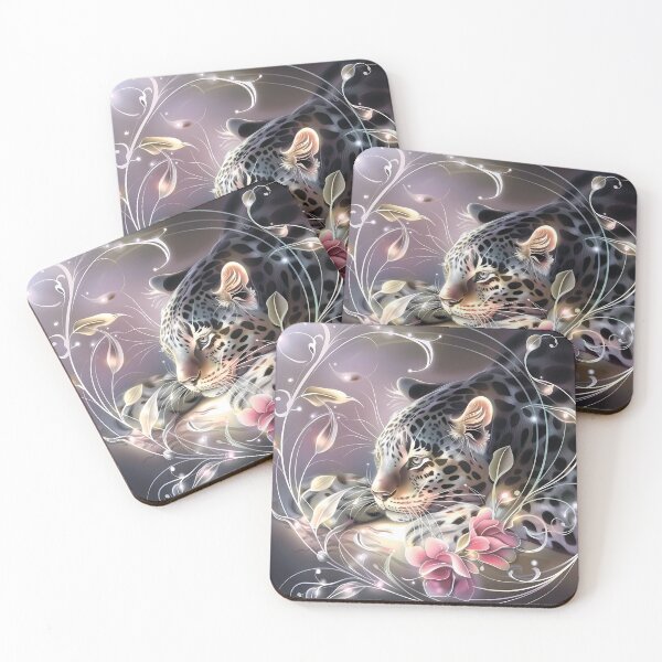 Item preview, Leopard among flowers. African animal. designed and sold by MagelliShop.