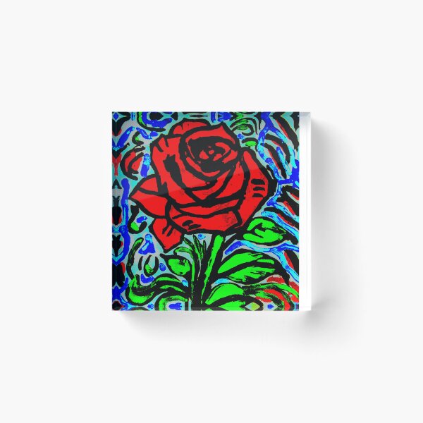 Item preview, Acrylic Red Rose designed and sold by Chad's Fresh Art.