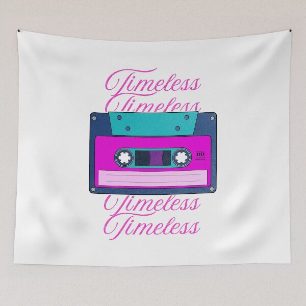 Item preview, Timeless Songs | Cyberpunk Vintage Music Tape Cassette designed and sold by ObsidianDaz.