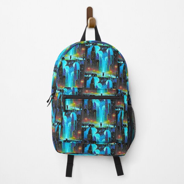 Item preview, Colorful Winter Cityscape at Dusk designed and sold by GrizzlyCollective.