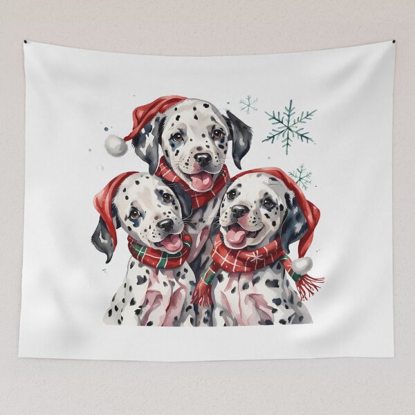 Item preview, Dalmatian dogs, Christmas puppies, Dog lover designed and sold by HappyVibesAlert.