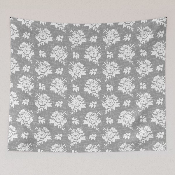Item preview, White Bouquet On Textured Gray designed and sold by mariamsol.