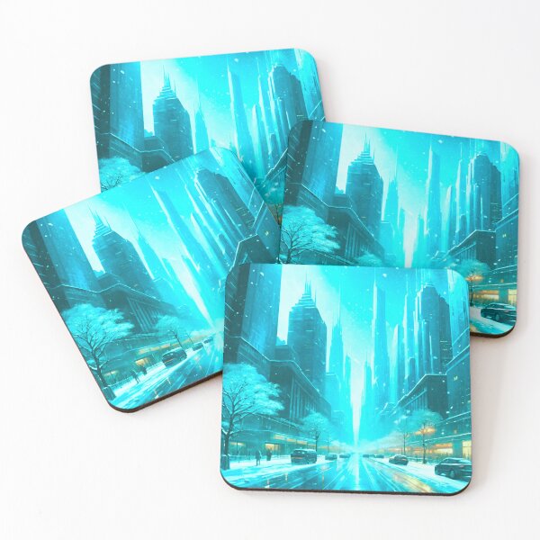 Item preview, Frozen Winter City Scene designed and sold by GrizzlyCollective.