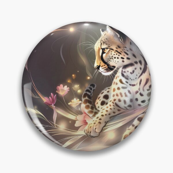 Item preview, Leopard among flowers. African animal. designed and sold by MagelliShop.