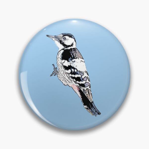 Item preview, White-backed Woodpecker Black Alternate  Design  designed and sold by designsasstultd.