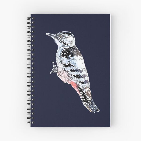 Item preview, White-backed Woodpecker White Alternate  Design  designed and sold by designsasstultd.