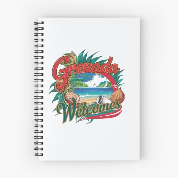 Item preview, Grenada Welcomes Flag Map St. George's, spice island designed and sold by AnimalsDH305.