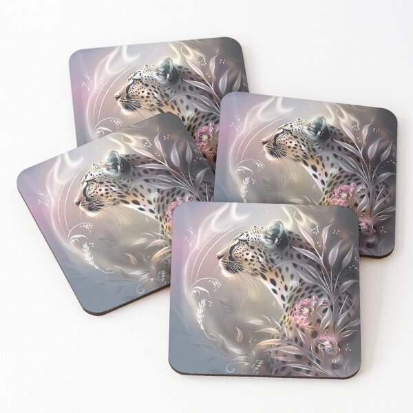 Item preview, Leopard among flowers. African animal. designed and sold by MagelliShop.