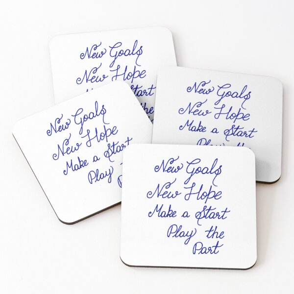 Item preview, Inspirational Handwritten New Year Goals Quote designed and sold by scribblesign.