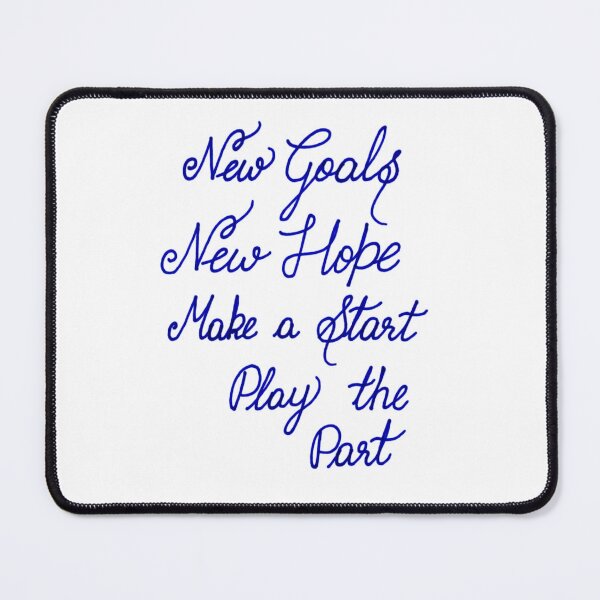 Item preview, Inspirational Handwritten New Year Goals Quote designed and sold by scribblesign.