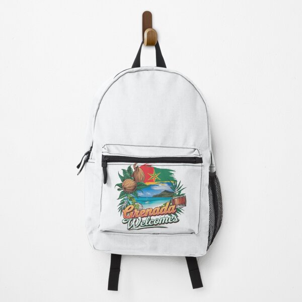 Item preview, Grenada Welcomes Flag Map St. George's, spice island designed and sold by AnimalsDH305.