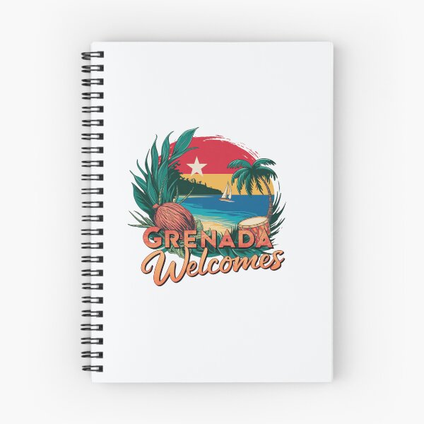 Item preview, Grenada Welcomes Flag Map St. George's, spice island designed and sold by AnimalsDH305.
