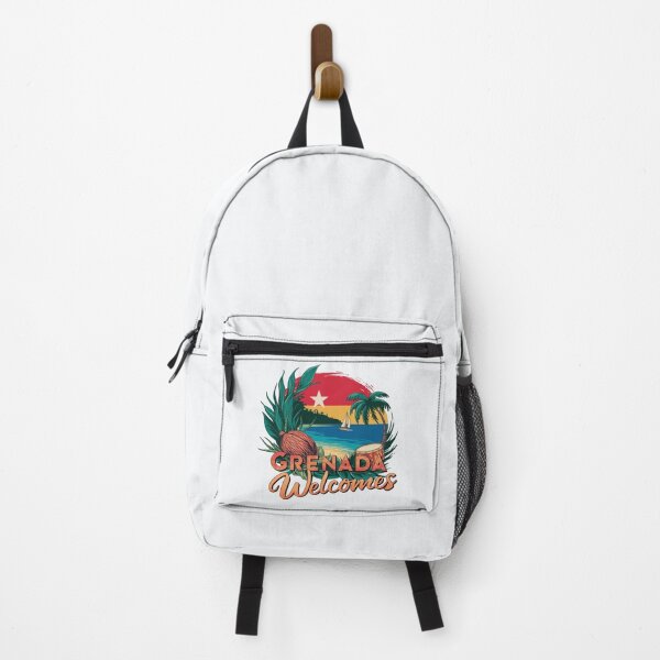 Item preview, Grenada Welcomes Flag Map St. George's, spice island designed and sold by AnimalsDH305.