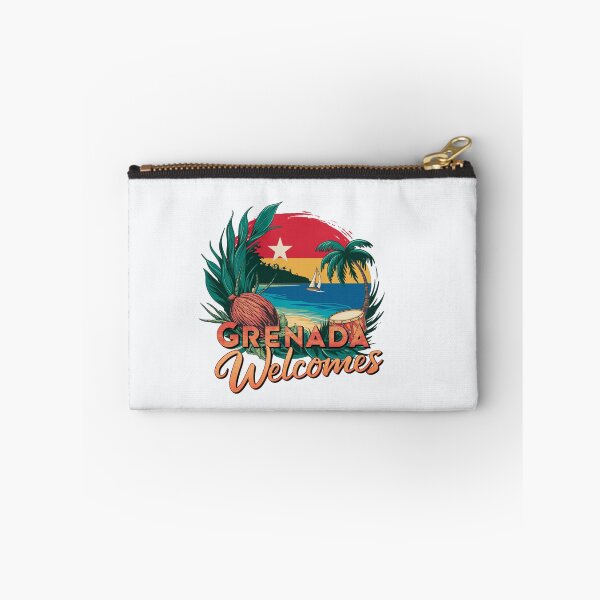 Item preview, Grenada Welcomes Flag Map St. George's, spice island designed and sold by AnimalsDH305.