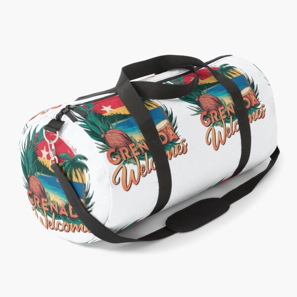 Item preview, Grenada Welcomes Flag Map St. George's, spice island designed and sold by AnimalsDH305.
