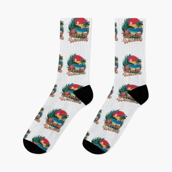 Item preview, Grenada Welcomes Flag Map St. George's, spice island designed and sold by AnimalsDH305.