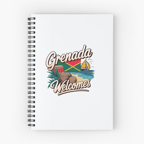 Item preview, Grenada Welcomes Flag Map St. George's, spice island designed and sold by AnimalsDH305.