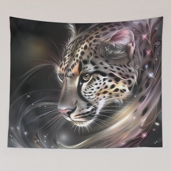 Item preview, Leopard among flowers. African animal. designed and sold by MagelliShop.