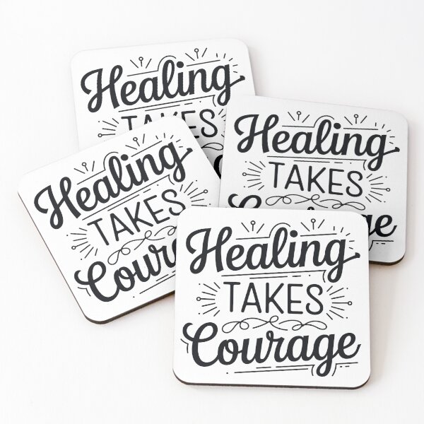 Item preview, Healing takes courage mental health designed and sold by Snow-Woods.