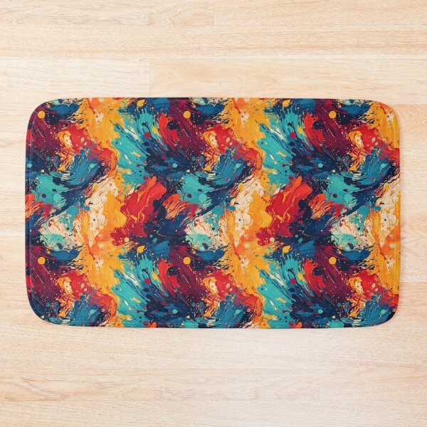 Item preview, Abstract of spilled paint with colorful brushstrokes designed and sold by Designbes.
