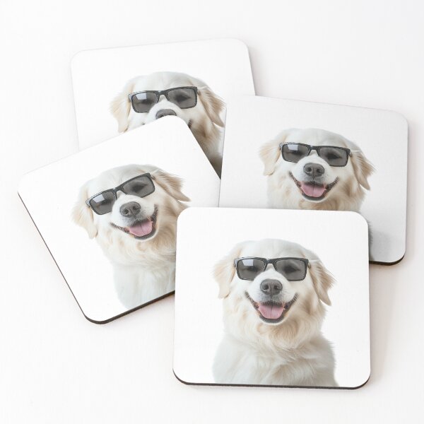 Item preview, Funny cool Kuvasz Dog wearing sunglasses designed and sold by LazyOwlStore.