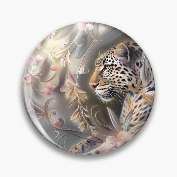 Item preview, Leopard among flowers. African animal. designed and sold by MagelliShop.