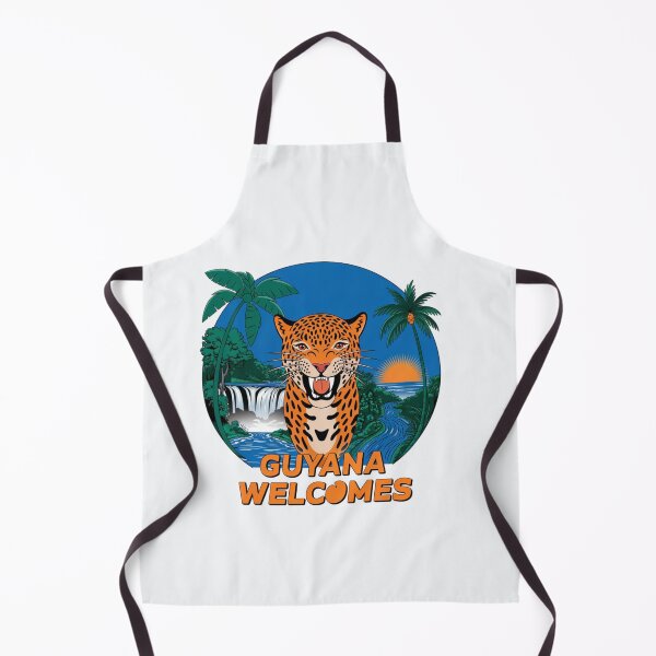 Item preview, Guyana Welcomes Flag Map Georgetown, Kaieteur Falls designed and sold by AnimalsDH305.
