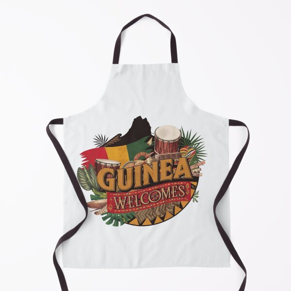 Item preview, Guinea Welcomes Flag Map Conakry, Niger River designed and sold by AnimalsDH305.