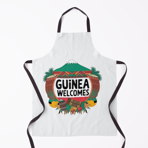 Item preview, Guinea Welcomes Flag Map Conakry, Niger River designed and sold by AnimalsDH305.