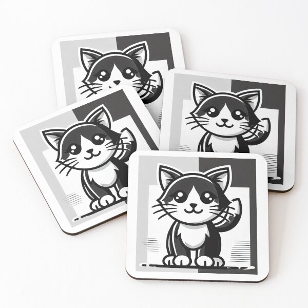 Item preview, Little black and white cat -3 designed and sold by Sen-Design.