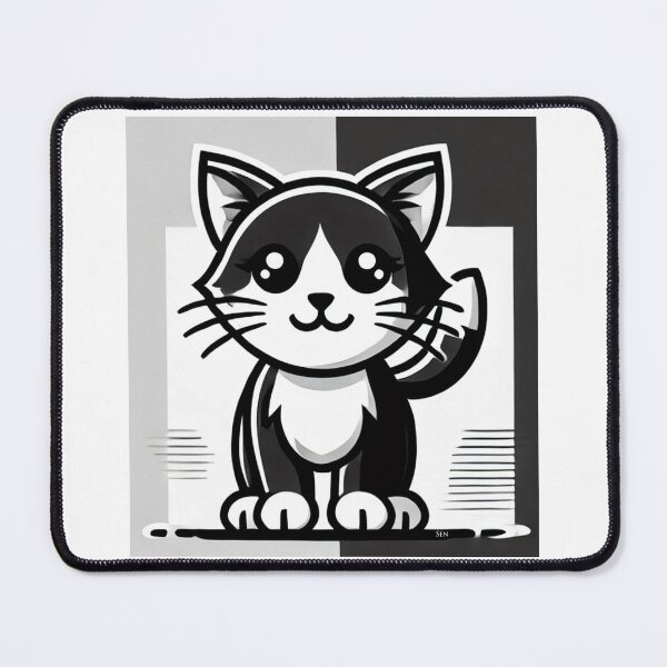 Item preview, Little black and white cat -3 designed and sold by Sen-Design.
