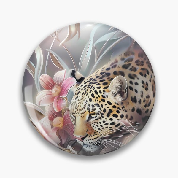 Item preview, Leopard among flowers. African animal. designed and sold by MagelliShop.